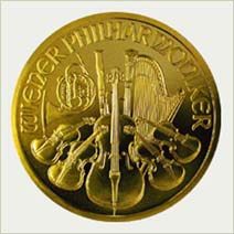 Austrian Philharmonic gold coin obverse - picture 